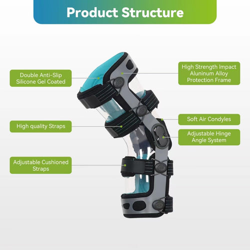 ACL Knee Brace, Support Recovery, Stabilize Knee for Ligament Sports Injuries