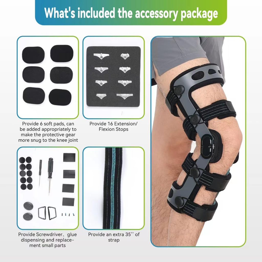 ACL Knee Brace, Support Recovery, Stabilize Knee for Ligament Sports Injuries