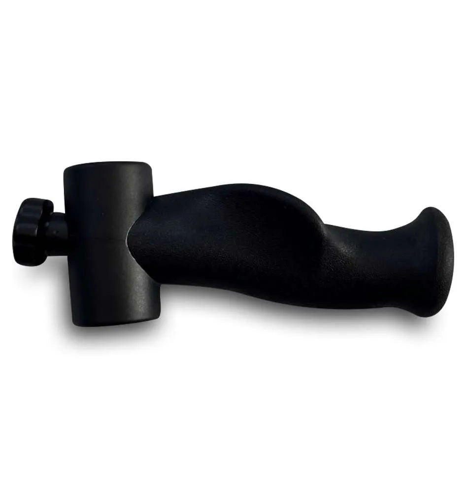 Black ergonomic handle for garden tools