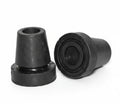 Black rubber crutch tips