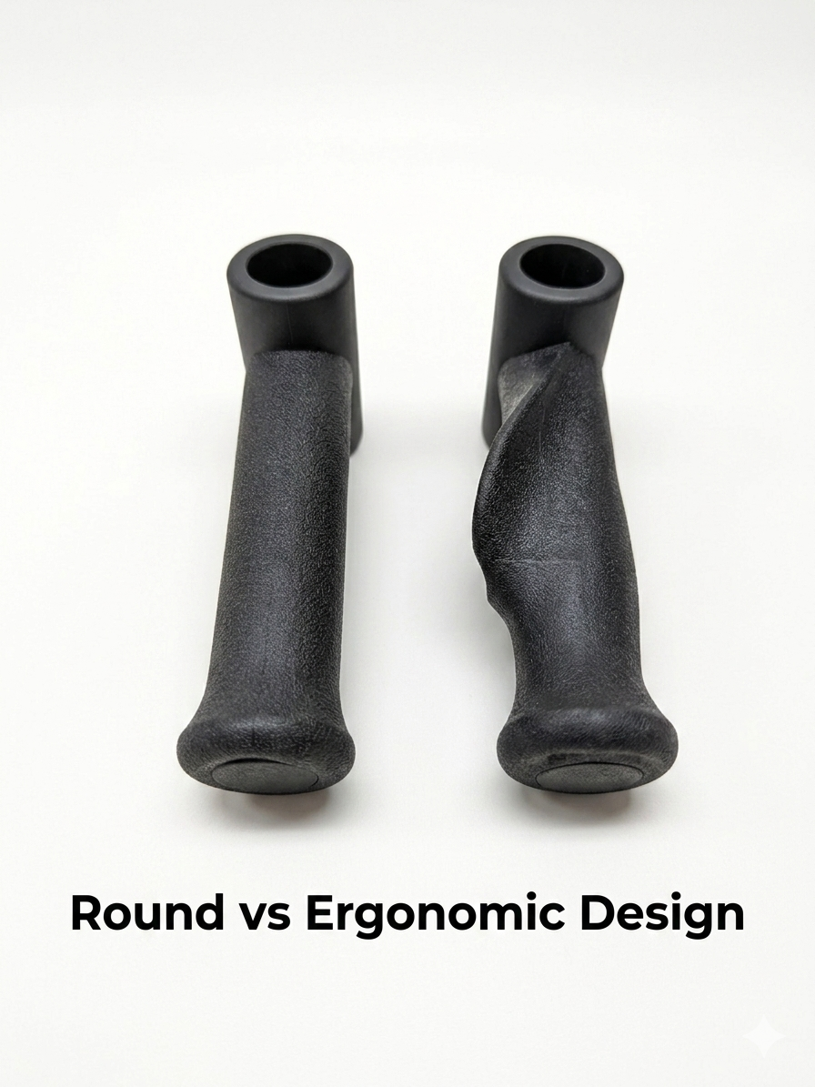 in-Motion crutches replacement round handles set comparison